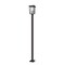 Z-Lite Seoul 2 Light Outdoor Post Mounted Fixture, Oil Rubbed Bronze & Clear 571PHBS-536P-ORB - alternate 1